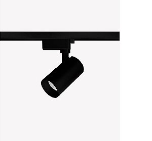 Spot para Trilho 10W 3000K Bivolt Preto