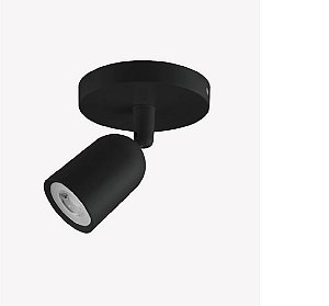 SPOT BASE DIRECIONAVEL 7W 6500K PRETO BIVOLT