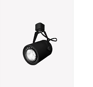 SPOT PARA TRILHO PAR20 SOQUETE E27 PRETO EM FERRO
