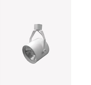 SPOT TRILHO AR111 SOQUETE GU10 BRANCO EM FERRO
