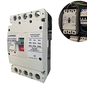 Disjuntor Caixa Moldada LKM1-125A Lukma