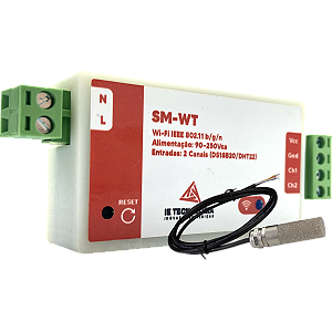 Medidor de Temperatura e Umidade Wi-fi SM-WT