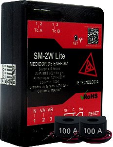 Medidor De Energia Bifásico SM-2W Lite Relé