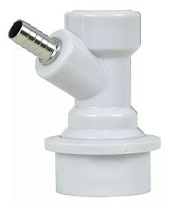 Conector Ball Lock (Branco) Gás com Espigão 1/4"