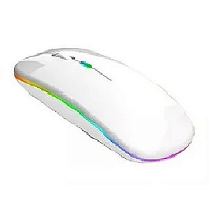 Mouse Óptico Wi-fi/Bluetooth Branco