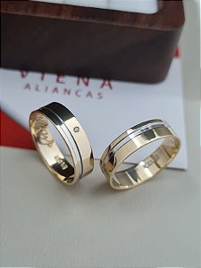 BODAS - Alianças Sofia em Ouro18k com 5MM