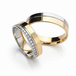 BODAS- Alianças exclusivas Atlanta em Ouro 18k | 5MM