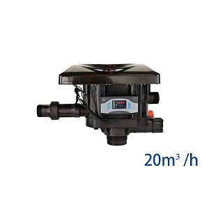 Válvula Runxin Aut. Abrand. F111 A3 (63620 T) - 20 M³/H, Completa Volume/Topo/Frontal In/Out 2" B-4" Tubo-2" Bivolt