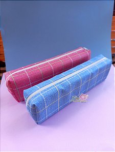 Estojo Escolar Retangular – Plástico PVC