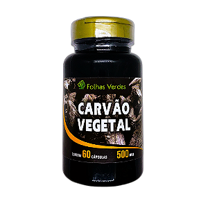Carvão Vegetal Ativado 60 cápsulas 500mg