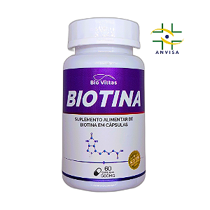 Biotina 60 cápsulas 500mg