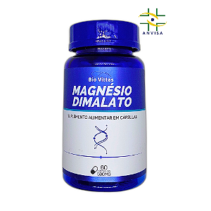 Magnésio Dimalato 60 cápsulas 590mg