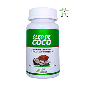 Óleo de Coco 60 cápsulas 1000mg
