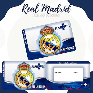 Cartao do SUS REAL MADRID