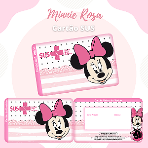 Cartao do SUS MINNIE ROSA