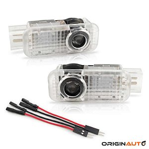 Luz Porta Audi Projetor Logo Led Cortesia A3 A4 A5 Q3 Q5Par