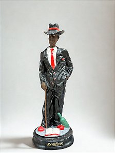 Imagem Resina Zé Pilintra Preto 15cm