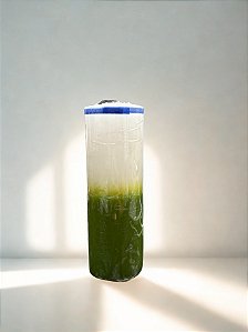 Vela 7 Dias Bicolor Branca e Verde