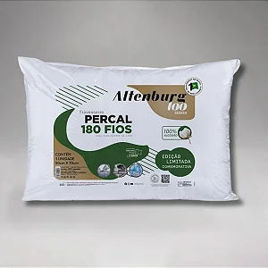 Travesseiro Percal 180 Fios Altenburg 100 anos - 50x70 cm