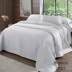 Colcha 400 fios Kacyumara Bambu Bali Branco