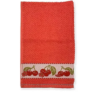 Pano De Copa Dohler Atoalhado Jacquard Vida Liso Cereja - 45x70 cm
