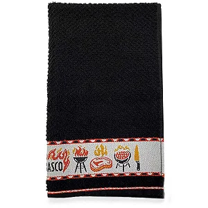 Pano De Copa Dohler Atoalhado Jacquard Vida Liso Churrasco- 45x70 cm