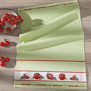 Pano De Copa Dohler Atoalhado Jacquard Vida Liso Tomate - 45x70 cm