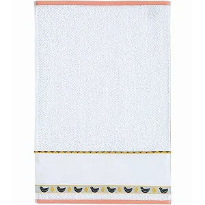 Pano De Copa Dohler Atoalhado ArtFacil Para Pintar/Bordar Liso Galinhas - 45x70 cm