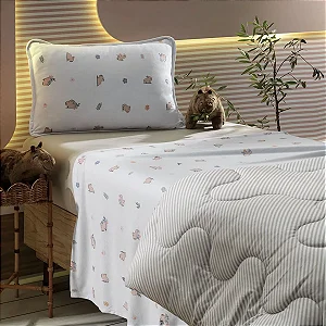 Jogo de Cama Casal 4 Peças Mundo Kids Altenburg - Capi