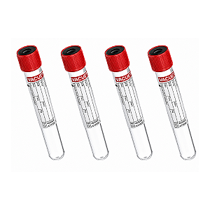 TUBO P/ COLETA A VACUO 9ML ATV.COAGULO VERMELHO - CX/50 - VACUETTE