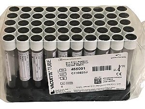 Tubo Coleta A Vacuo Branco Sem Aditivo Rack com 50