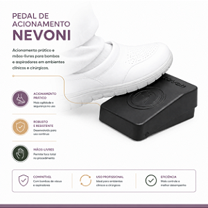 PEDAL MONTADO LIGA/DESLIGA DAS BOMBAS MINI VR21 - NEVONI