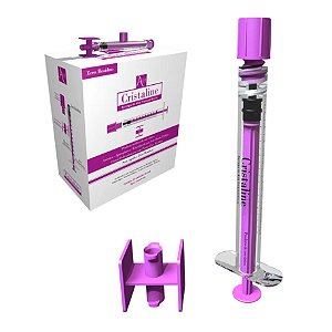 Seringa 1ML Sem Agulha Cristaline Zero Resíduo Caixa com 25