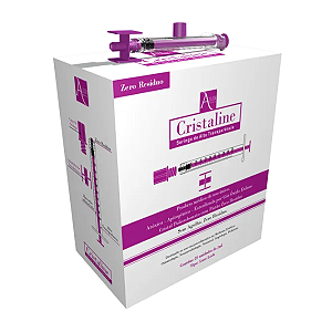 SERINGA 1ML S/AG CRISTALINE CRYSTAL - 5 UN - ALUR