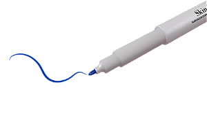 SKIN MARKER MARCADOR DERMATOGRAFICO AZUL ASM BLUE - CX/12 - ALUR