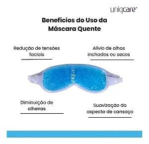 MASCARA TERMICA GEL OLHOS/AZUL - UNIQCARE