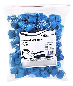 GARROTE LATEX FREE EM TIRAS - CX/100 - LABOR IMPORT