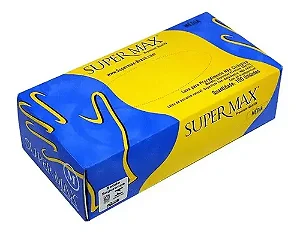 LUVA LATEX C/TALCO - CX/100 - SUPERMAX
