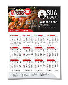Calendário de Parede 2026 Personalizado