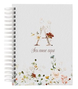 Agenda Alfabeto Personalizada Branca