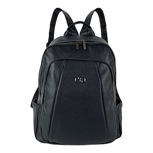 Bolsa Mochila Santino Alyssa Couro Sintético SAB403U01 Preta