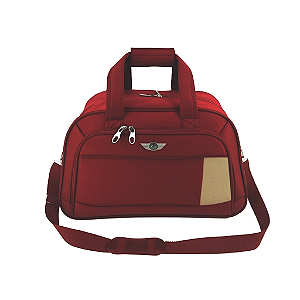 Bolsa de Viagem Pequena Santino Roma SLS2P - Vermelho bordô