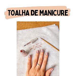 Toalha em TNT descartável Manicure E Pedicure 40 X 30 cm Branco