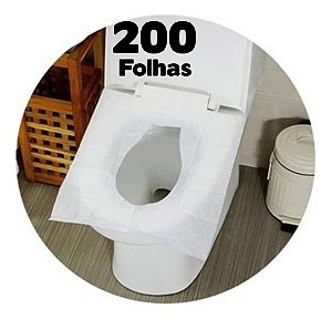 200 Protetor de Papel Descartável Para assento sanitário COM DISPLAY DE PAPEL