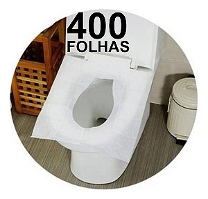 400 Protetor de Papel Descartável Para assento sanitário COM DISPLAY DE PAPEL