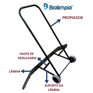 RODO COM PROPULSOR COMPLETO 130 CM BRALIMPIA