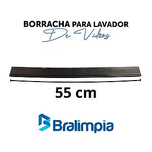 LAMINA DE BORRACHA EM SILICONE 55CM PARA RODO BRALIMPIA