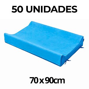 LENÇOL TNT PARA TROCADOR DE BEBE SEM ELASTICO 70 CM X 90cm AZUL