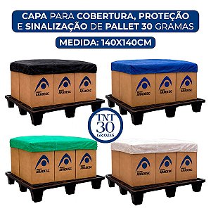 Capa de Pallet Cobertura Proteção e Sinalização TNT 30 gramas com 10 unidades