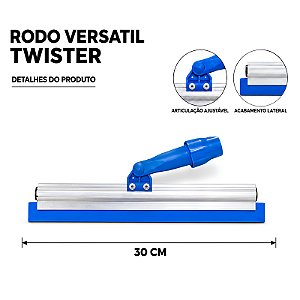 RODO VERSATIL TWISTER 30 CM ARTICULADO SEM CABO